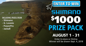 Un prix Shimano d'une valeur de 1000 $