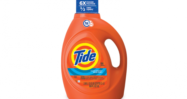 Détergent à lessive Tide à 2,47$