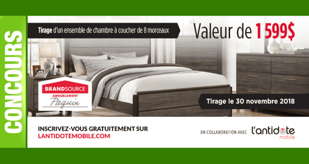 Ensemble de chambre à coucher 8 morceaux (Valeur de 1599$)