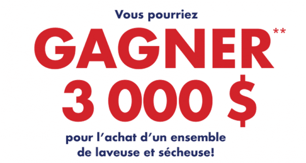 Gagnez un chèque ou une carte-cadeau de 3 000 $