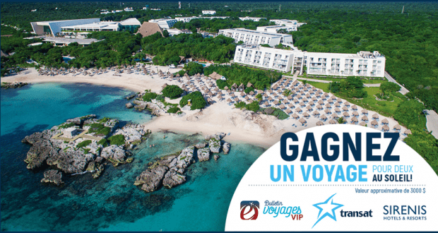 Gagnez un voyage tout inclus au soleil pour 2 personnes