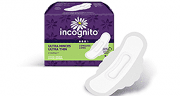 Protections hygiéniques Incognito à 1.32$