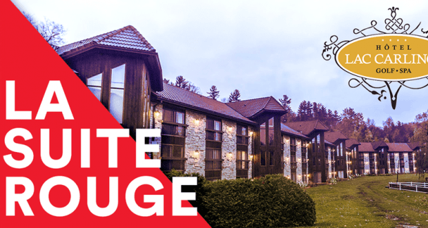 Séjour inoubliable à la Suite Rouge de l'Hôtel du Lac Carling