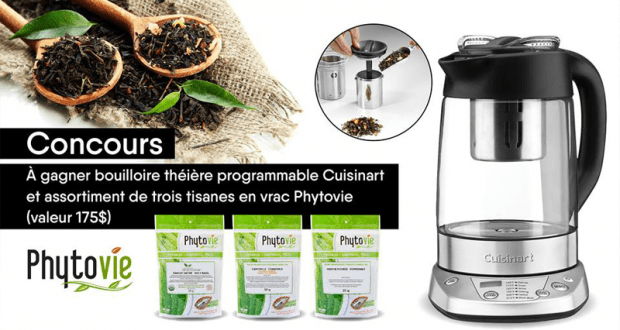 Une bouilloire théière programmable Cuisinart