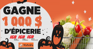 1 000 $ d'épicerie dans les marchés IGA