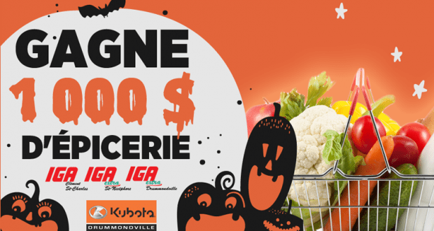 1 000 $ d'épicerie dans les marchés IGA