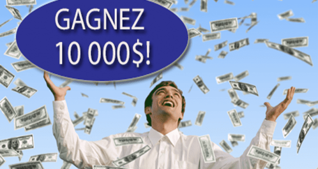 10 000 $ en argent comptant