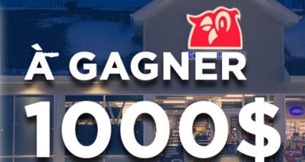 1000$ en cartes-cadeaux Couche-Tard