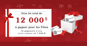 12 cartes-cadeaux de 1000$ à dépenser chez Linen Chest