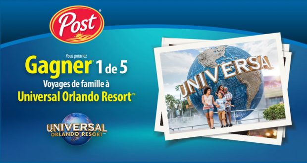 5 voyages pour 4 personnes aux parcs Universal Orlando Resort