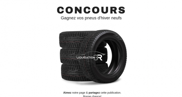 Des pneus d'hiver neufs offerts par Liquidation 3R