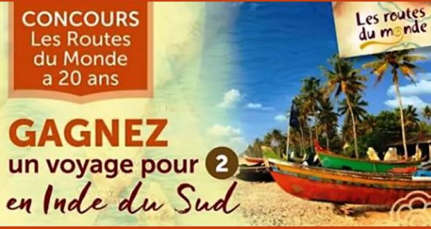 Gagnez un voyage en Inde du Sud pour 2 (Valeur de 6000$)