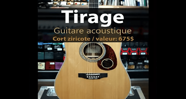 Gagnez une guitare acoustique Cort Ziricote