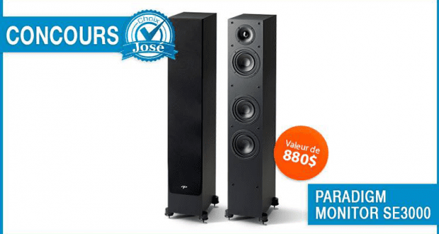 Haut-parleurs Paradigm Monitor SE3000 de 880$