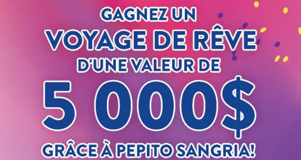 Un chèque cadeau-voyage d'une valeur de 5000$