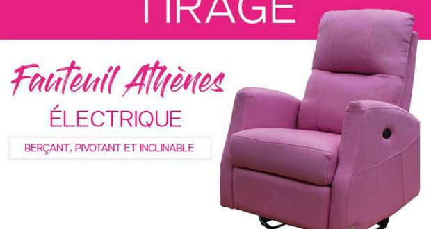 Un fauteuil électrique Athènes Rose édition spéciale