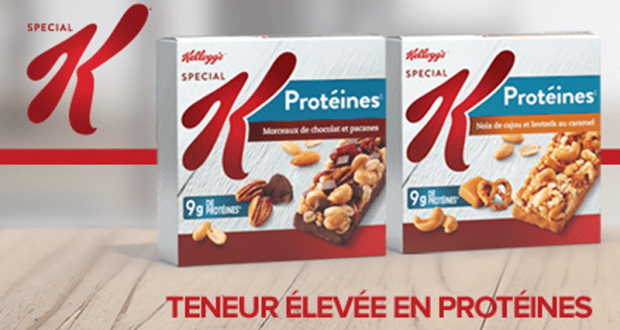 Barres granola Special K gratuites