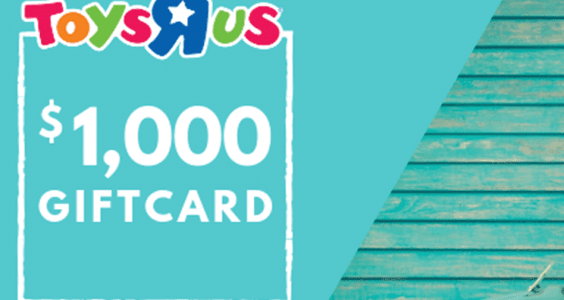 Carte-cadeau Toys'R'Us d'une valeur de 1 000 $