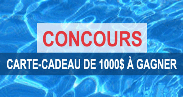 Carte cadeau d'une valeur de 1 000$