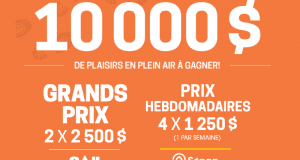 Cartes-cadeaux Sail de 2500$ ou Sepaq de 1250$