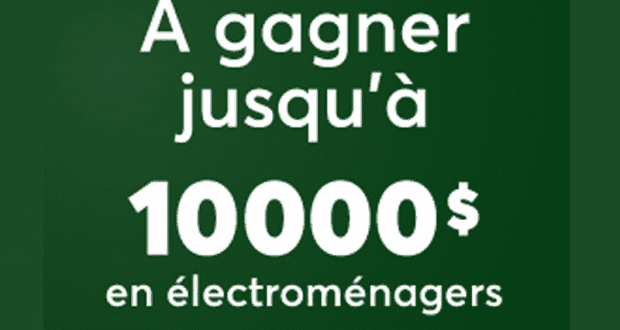 Gagnez 5000 $ pour l’achat d’électroménagers