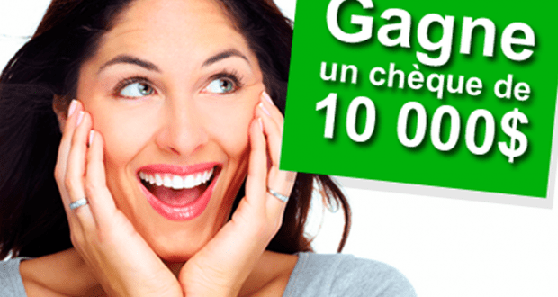 Gagnez un chèque de 10 000 $ et 5 prix de 1 000 $