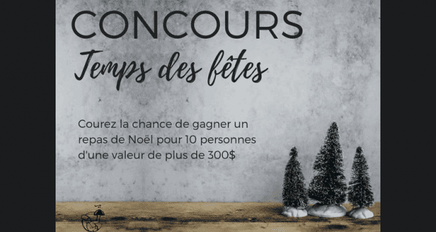 Gagnez un repas de Noël pour 10 personnes