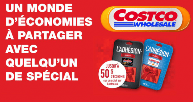 Obtenez gratuitement un bon Costco de 25$ ou de 50$