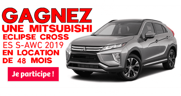 Un Eclipse Cross ES S-AWC 2019 en location 48 mois (4 ans)