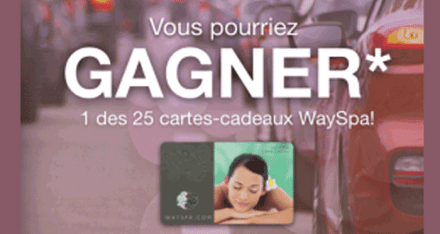 25 cartes-cadeaux WaySpa