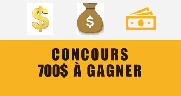 500$ en argent remis sous forme de chèque