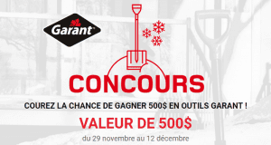 500$ en outils Garant