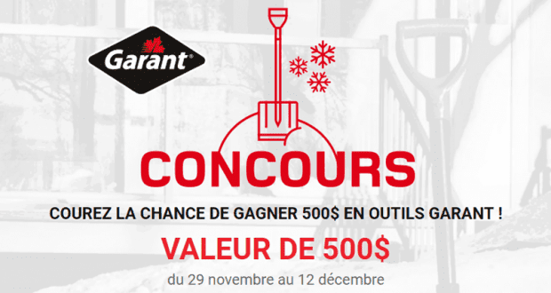 500$ en outils Garant