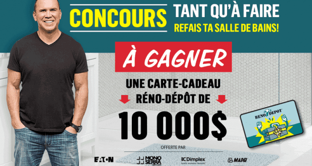 Carte-cadeau Réno-Dépôt de 10 000$