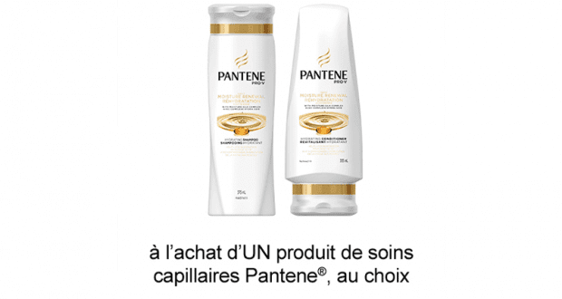 Coupon de 1$ sur un produit de soins capillaires Pantene