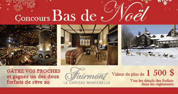 Gagnez 2 forfaits de rêve au Château Montebello