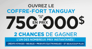 Gagnez plus de 750 000$ en prix - Ameublements Tanguay