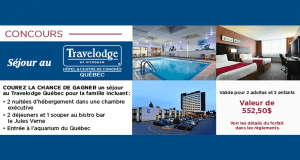 Séjour pour 4 personnes au Travelodge Québec