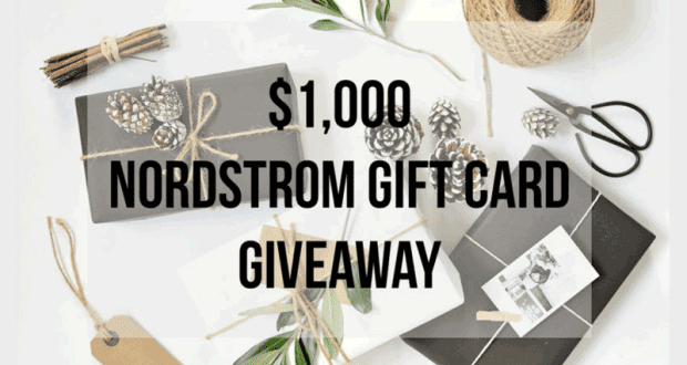 Une carte-cadeau Nordstrom de 1 000 $