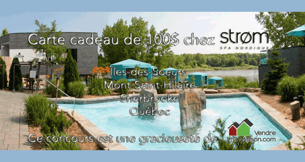 Une carte cadeau STROM SPA NORDIQUE de 100$