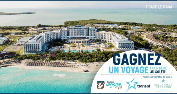 Gagnez un Voyage tout inclus pour deux au soleil (3000$)