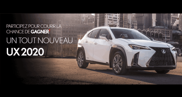 Gagnez une Voiture Lexus UX 250h AWD F SPORT Série 2 2020