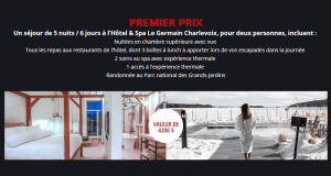 Séjour de 6 jours à l’Hôtel & Spa Le Germain Charlevoix