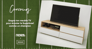 Une base TV Nexera de la collection Triology