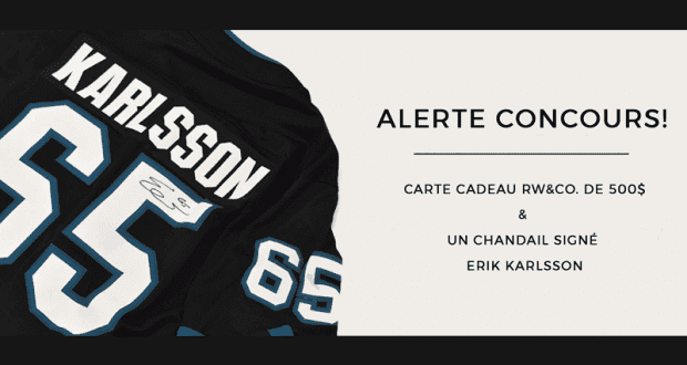 Une carte-cadeau RW&CO de 500$