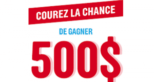 25 chèques de 500$ chacun