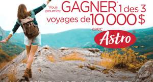 3 voyages vers la destination au choix du gagnant