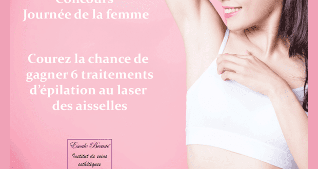 6 traitements d'épilation au laser des aisselles