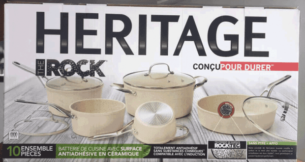 Batterie de cuisine Héritage The Rock (Valeur de 699$)