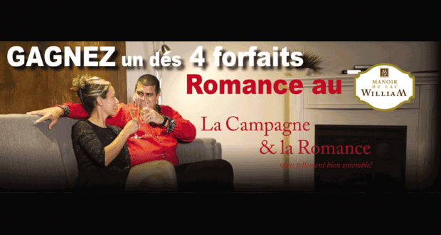 Forfaits Romance pour deux au Manoir du lac William